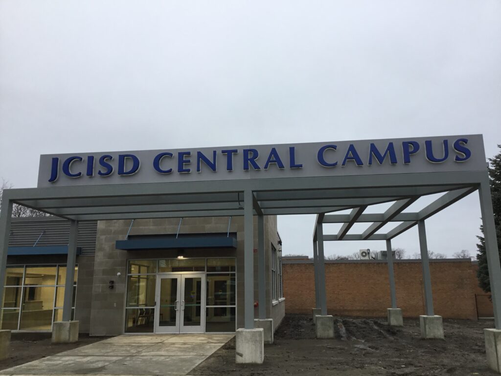 JCISD Central Campus wall letters in Jackson, MI