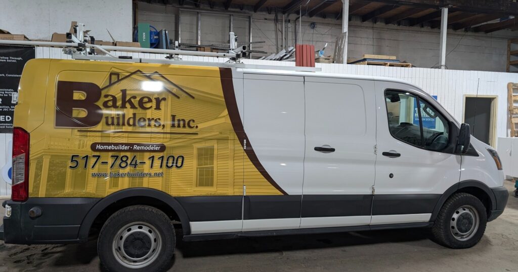 Baker Builders Van Vinyl Graphics