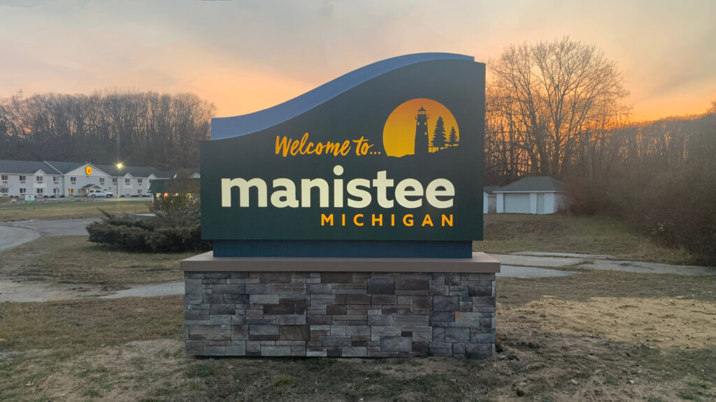 City of Manistee Monument Sign